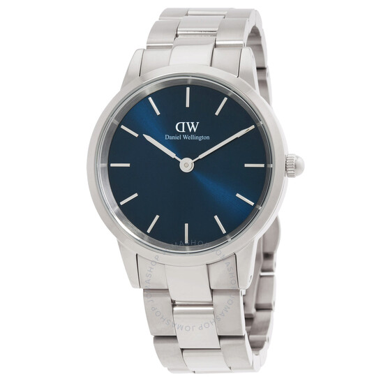 Daniel Wellington Iconic Link Quartz Blue Dial Ladies Watch