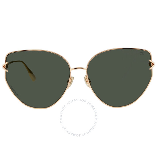 Dior Green Anti-reflective Cat Eye Ladies Sunglasses