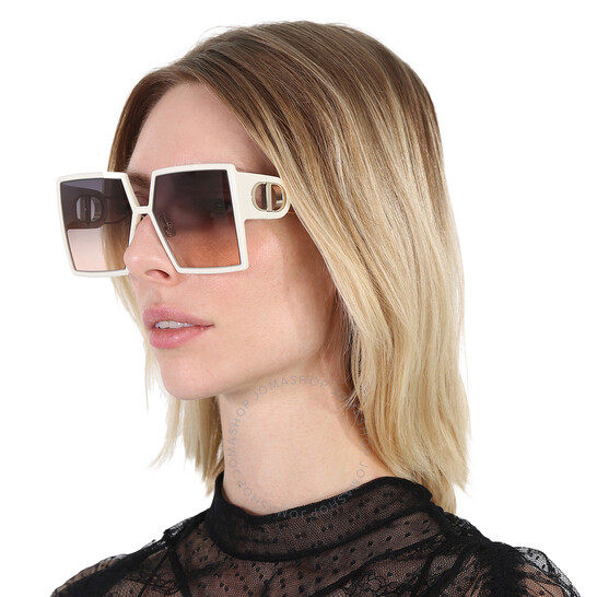 Women's Christian Dior Sunglasses Brown Gradient 60LJS Gold