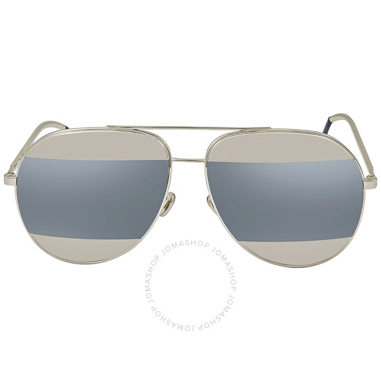 Dior Split Palladium Grey, Blue Mirror Pilot Unisex