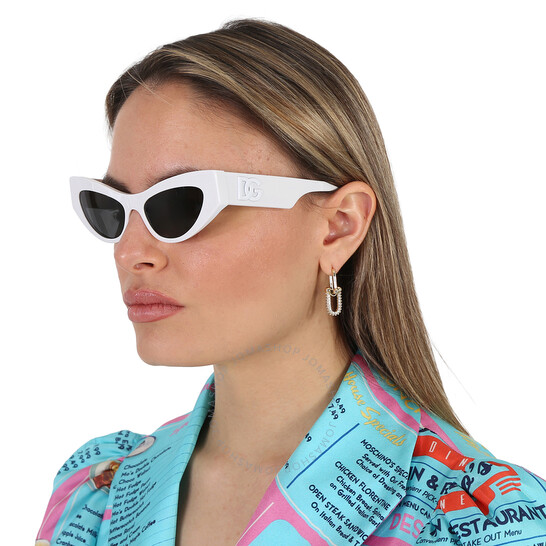 サングラス DOLCE & GABBANA Woman Sunglasses White 0DG4450 331287 Dolce & Gabbana Women's Sunglasses DG4450-331287-52