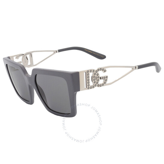Dolce & Gabbana Dark Grey Square Ladies Sunglasses DG4446B