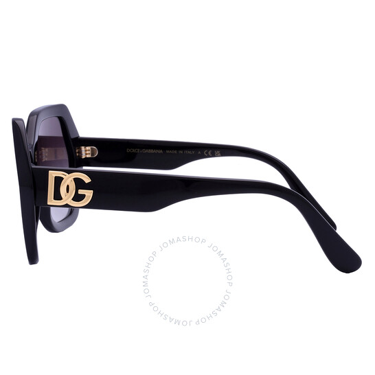 Dolce & Gabbana Gray Gradient Irregular Ladies Sunglasses