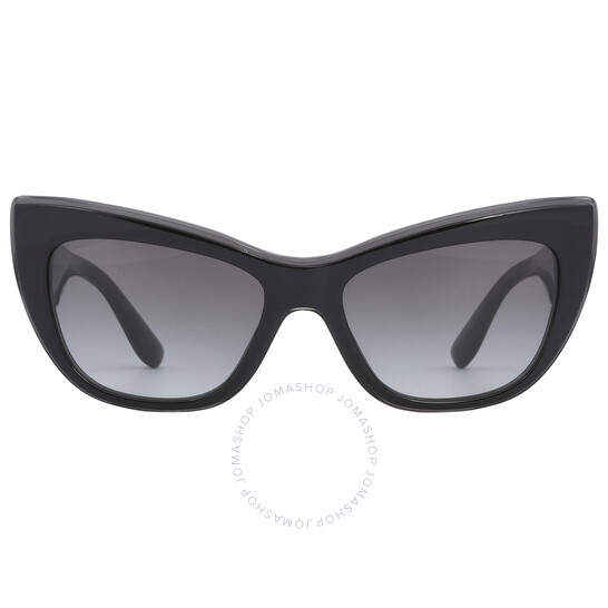 サングラス Dolce & Gabbana Cat Eye Sunglasses With Grey Gradient Lenses Dolce & Gabbana Grey Gradient Cat Eye Ladies Sunglasses