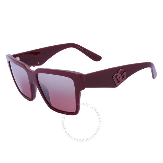 Dolce & Gabbana Pink Mirror Gradient Square Ladies