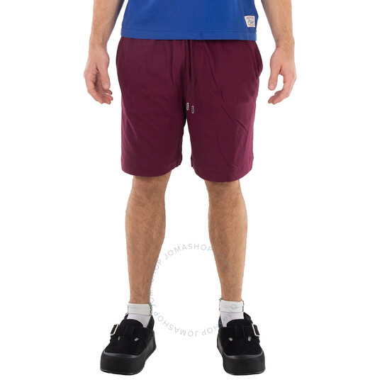 新発売 新商品 Dries Van Noten Men's Wine Drawstring Shorts, Size Medium パンツ