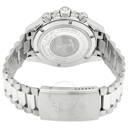 Edox SkyDiver Chronograph Quartz Black Dial Men's Watch 10238 3NM NI ...