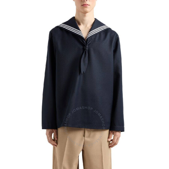 Emporio Armani Compact Heavy Gabardine Sailor Shirt, Brand