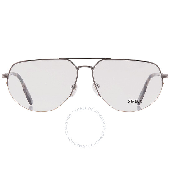 メガネ Zegna EZ5255 H 001 Lightweight Black Square Horn Frames Ermenegildo Zegna™ EZ5255-H Geometric Eyeglasses | EyeOns.com