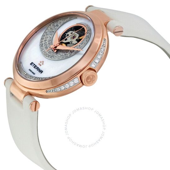 Eterna Grace Open Art Mother of Pearl Diamond Dial Ladies