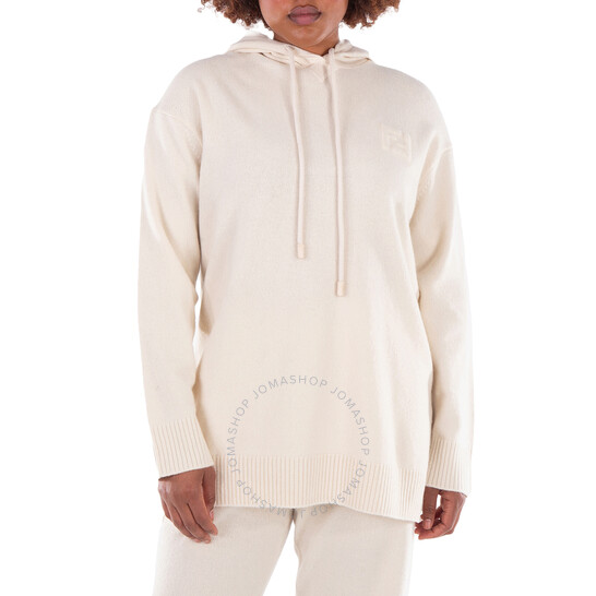 Fendi Cahsmere Blend Hooded Sweater, Brand Size 46 ( US Size