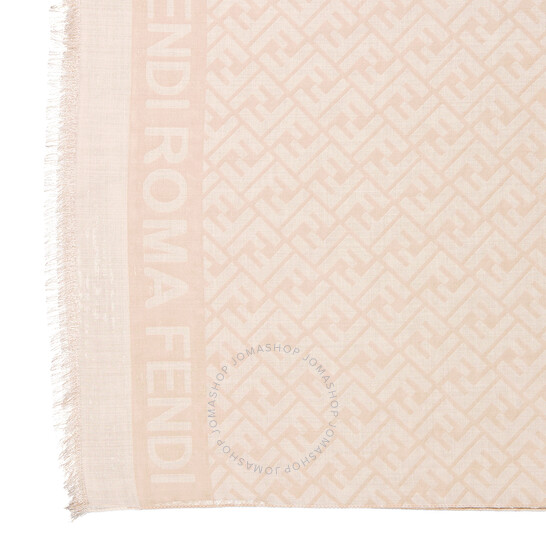 Fendi Jacquard FF Logo Fringed Scarf FXT185-AOIV-F0NH8