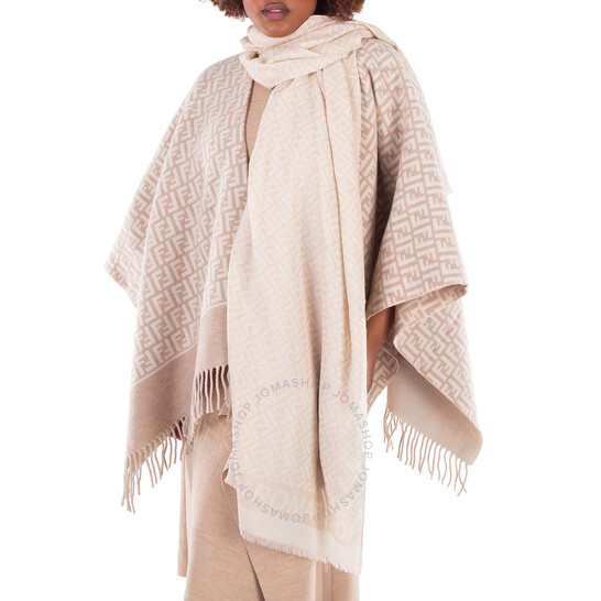 【関税＆送料込み】Fendi Scarf With Jacquard Ff FENDI FF-jacquard Scarf | Green | FARFETCH