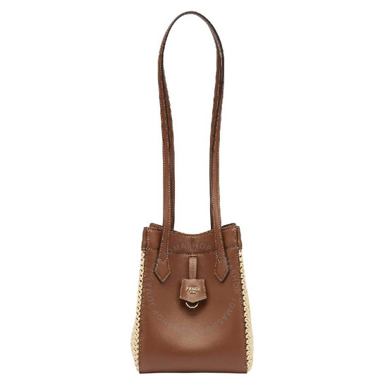 ☆FENDI☆ FENDI ORIGAMI Bucket Bag MINI NERO Fendi Origami Mini Fabric Brown | Fendi