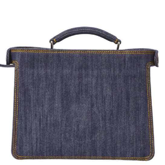 ★FENDI★ ISeeU ピカブ ミニ ハンドバッグ 7VA530 APDN F1MM2 Fendi Peekaboo ISeeU Mini Bag Denim-Effect Fabric. 7VA530