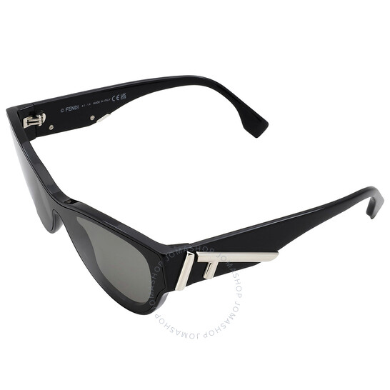 Fendi Smoke Cat Eye Ladies Sunglasses FE40135I 01A 135