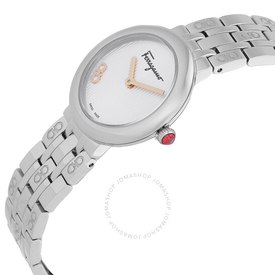 特価!Salvatore Ferragamo Silver Ferragamo Forever SFNL00520 Ferragamo Forever Quartz Silver Dial Ladies Watch SFNL00520