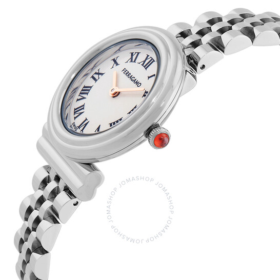 Ferragamo Gancin Quartz Silver Dial Ladies Watch SFMV01524