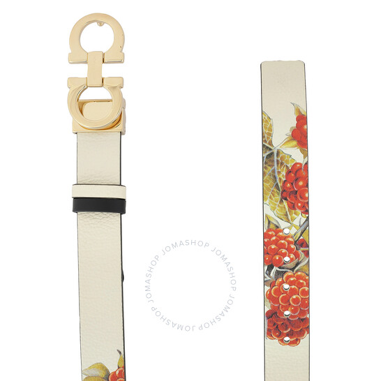 【Ferragamo】Gancini Reversible レザーベルト／ 23A565 771044 Ferragamo Gancini Reversible Leather Belt, Size 100 cm