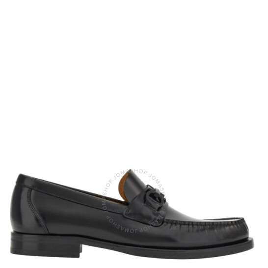 Ferragamo♪SALE♪0741971 Ferragamo Gancini-Plaque Calf Leather Loafer, Size 7 021606