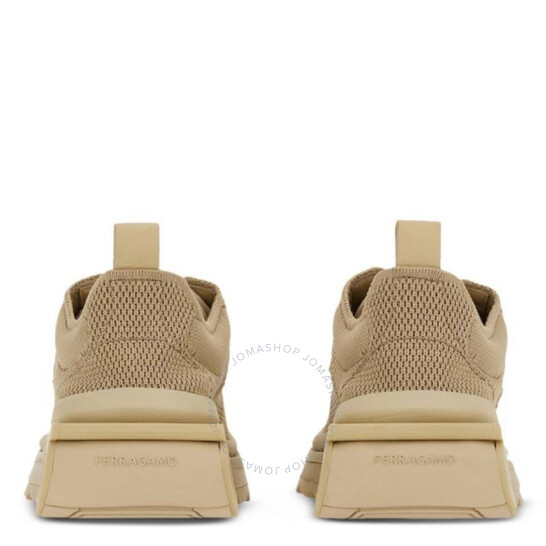 スニーカー FERRAGAMO 'Nima' sneakers Beige 760869 Ferragamo Gancini-Plaque Round-Toe Sneaker, Size 6.5 030391