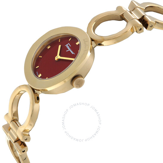 Ferragamo Gancino Quartz Red Dial Ladies Watch SFYA00621