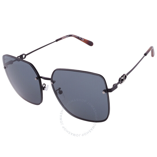 Ferragamo Grey Square Ladies Sunglasses SF280SA 001 61