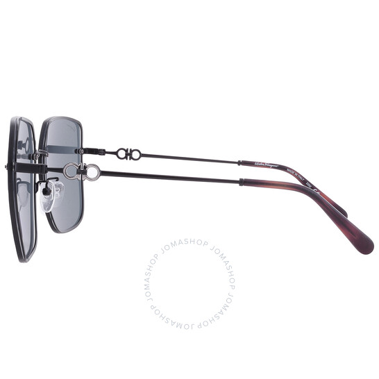 Ferragamo Grey Square Ladies Sunglasses SF280SA 001 61