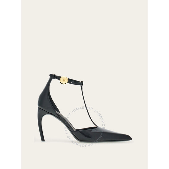 【24SS NEW】FERRAGAMO_woman/ DENISE ヒール サンダル / Black FERRAGAMO Denise Sandals 70mm | Shopbop