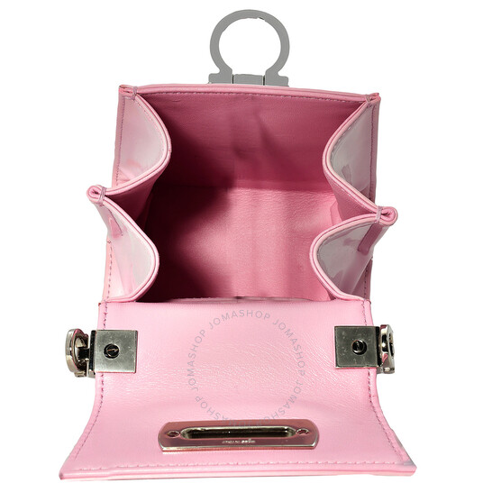 Ferragamo Ladies Pink Micro Iconic Top Handle Bag 213972