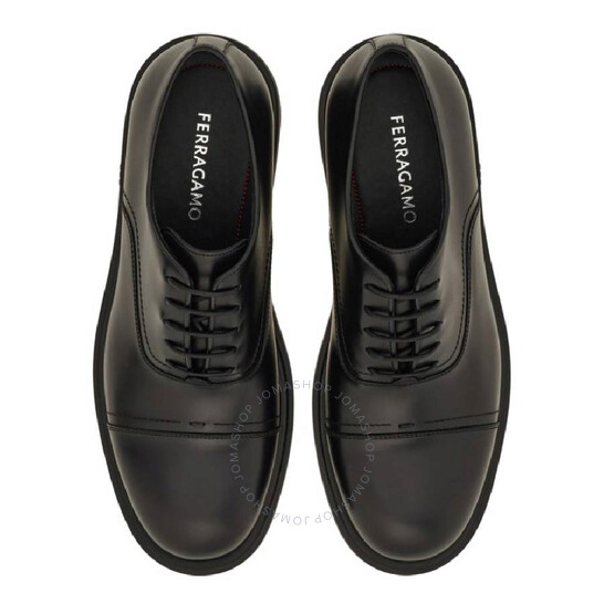 Ferragamo Leather Toe Cap Camden Oxfords, Size 6 029259