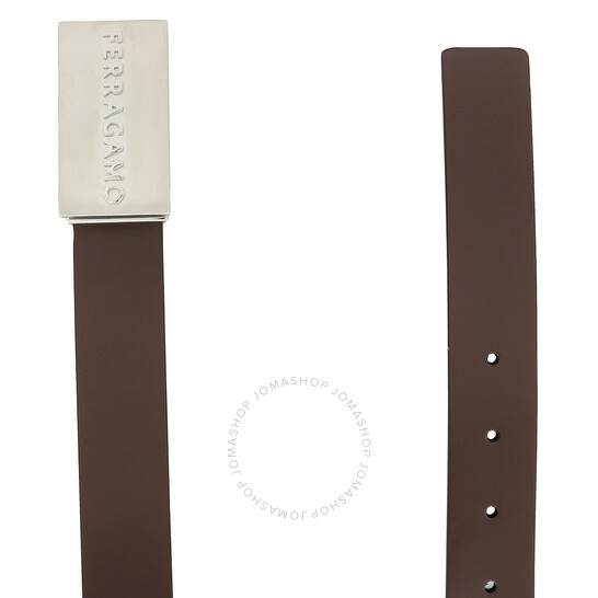 Ferragamo Logo Engraved Reversible and Adjustable Belt, Size