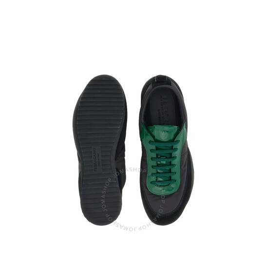Ferragamo Patent Leather Trim Sneaker, Size 7 026533 773267
