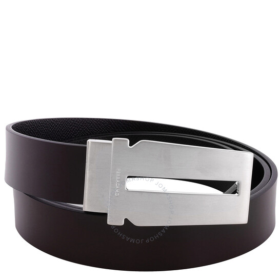 Gancini レザーベルト Ferragamo Reversible Adjustable Gancini Calfskin Belt, Size