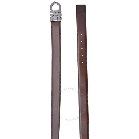 【関税&送料込】Ferragamo Belts Brown Ferragamo Men's Double Adjustable Leather Belt | Neiman Marcus