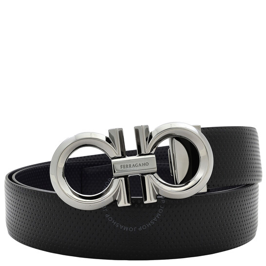 ベルト FERRAGAMO FW25 CINTURA GANCINI (673955 23A565514) Ferragamo Suede Belt Double Gancini Gold Hardware Men's From