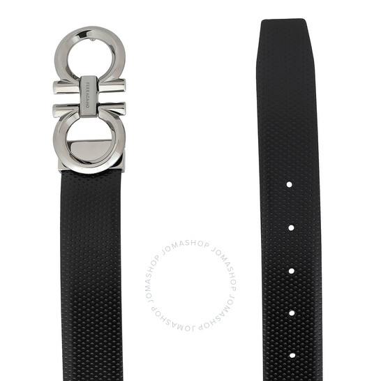 Ferragamo Reversible Leather Gancini Belt, Size 105 cm