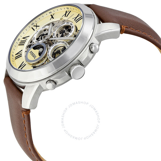 時計 FOSSIL ME3027 Fossil Grant Autmatic Multi-Function White Dial Men's Watch