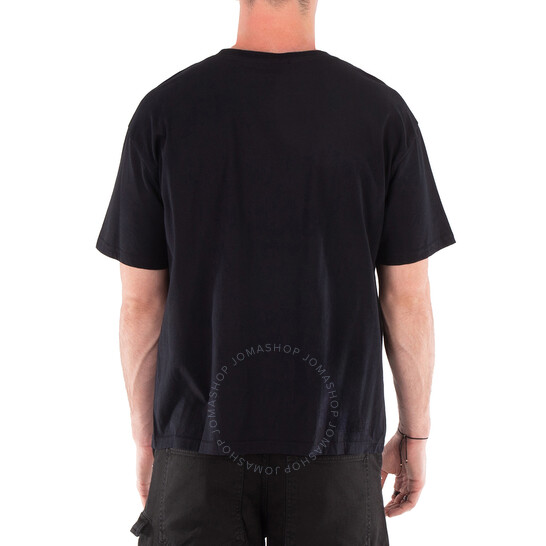 Tシャツ・カットソー GCDS Men T Shirts A2EM2300UW199 Black Gcds Black Logo Lounge Cotton T-Shirt, Size X-Small
