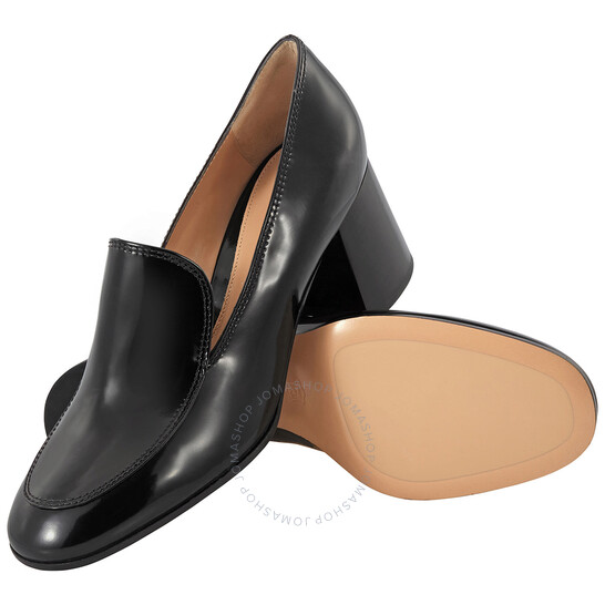 Gianvito Rossi Ladies Orly Calf Leather Mid-heel Loafers