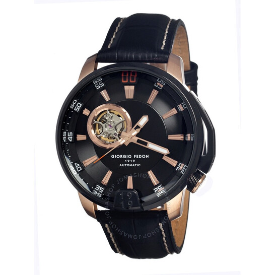 店舗良い 1919 Fedon Giorgio Timeless Dial Black Steel IP Black III 時計