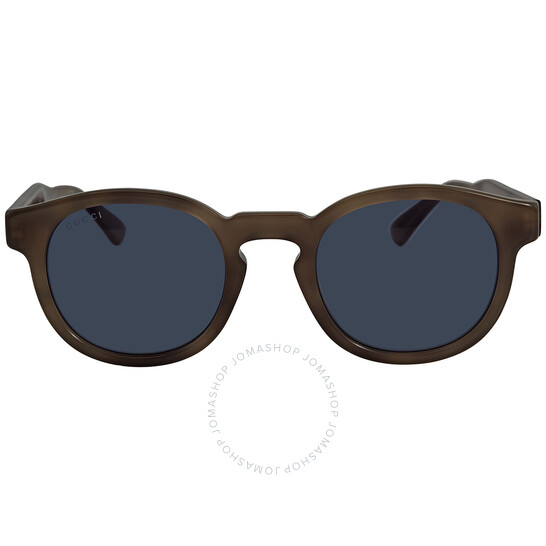 Gucci Blue Round Men's Sunglasses GG0825S-004 49 GG0825S 004