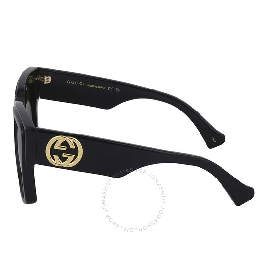 Gucci Brown Rectangular Ladies Sunglasses GG1307S 001 51