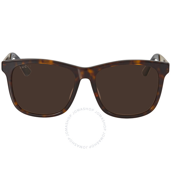 Gucci Brown Square Men's Sunglasses GG0695SA-002 56 GG0695SA