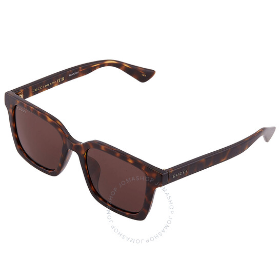GUCCI サングラス GG1582SK-004 BLACK/BROWN ユニセックス Gucci Women Sunglasses Shiny Black Brown Polarized Square