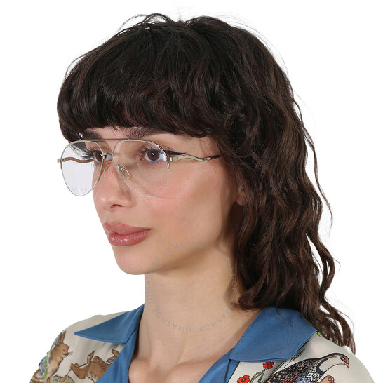 Gucci Demo Pilot Ladies Eyeglasses GG0971O 001 55