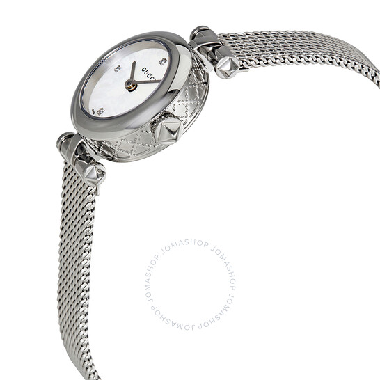 GUCCI_正規品 DIAMANTISSIMA レディース 腕時計☆YA141512 Gucci Diamantissima Mother of Pearl Diamond Dial Stainless