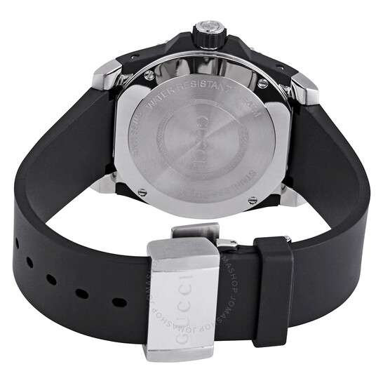 Gucci Dive Quartz Snake Black Dial Men's Watch YA136323