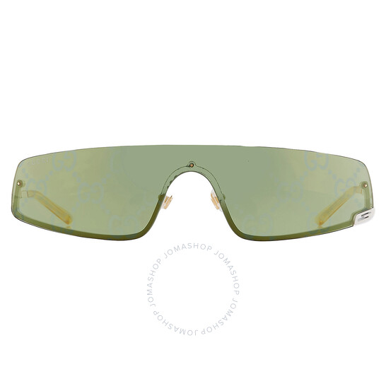 Gucci Green Logo Shield Unisex Sunglasses GG1561S 003 99