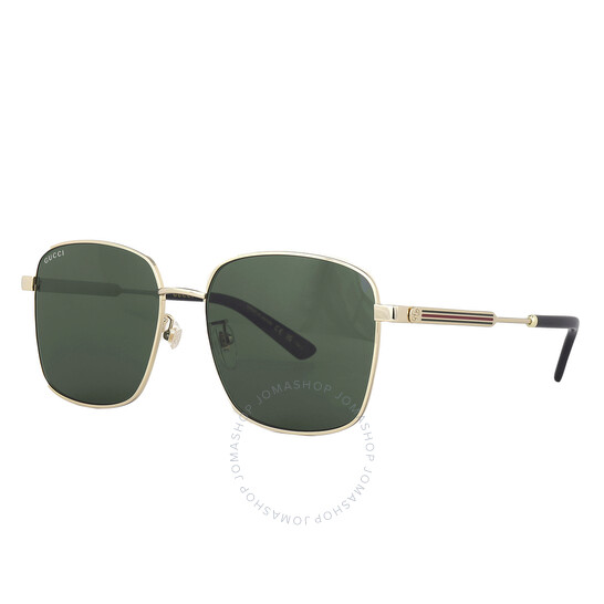 Gucci Green Square Ladies Sunglasses GG0852SK 001 58